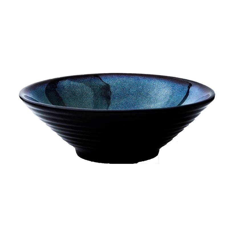 Японская печь для смены миски для лапши рамэн, бытовая под глазурованной кухонной посудой, миска для салата, супа, большая миска для риса, набор столовой посуды