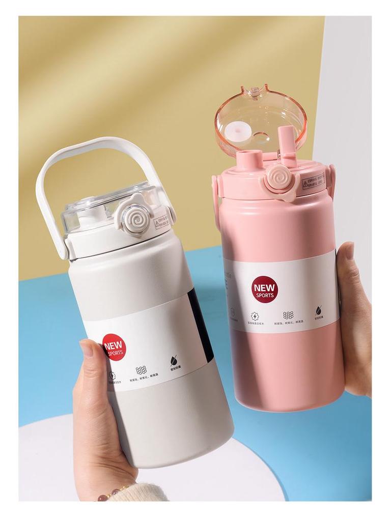 Изолированная чашка-соломинка из нержавеющей стали 316 - Большая вместимость, портативная для студентов