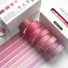 8pcs Pure Color & Plaid Paper Washi Tape Set 15mm 10mm Basic Pattern Adhesive Masking Tapes Home DIY Decoration Stickers A6163