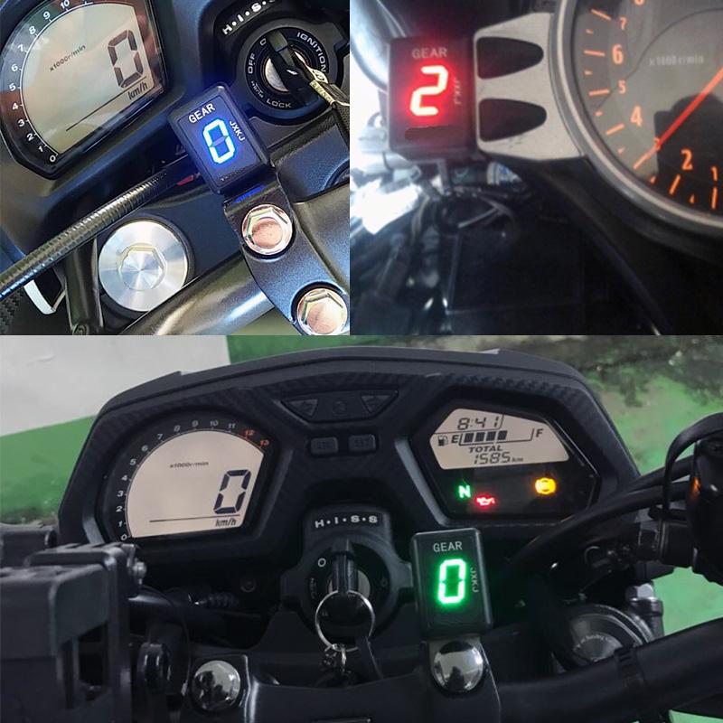 For Suzuki XF650 Freewind 1997 to 2004 For Quadzilla XLC500 All Years Motorcycle Gear Indicator 1-6 Digital Gear Meter
