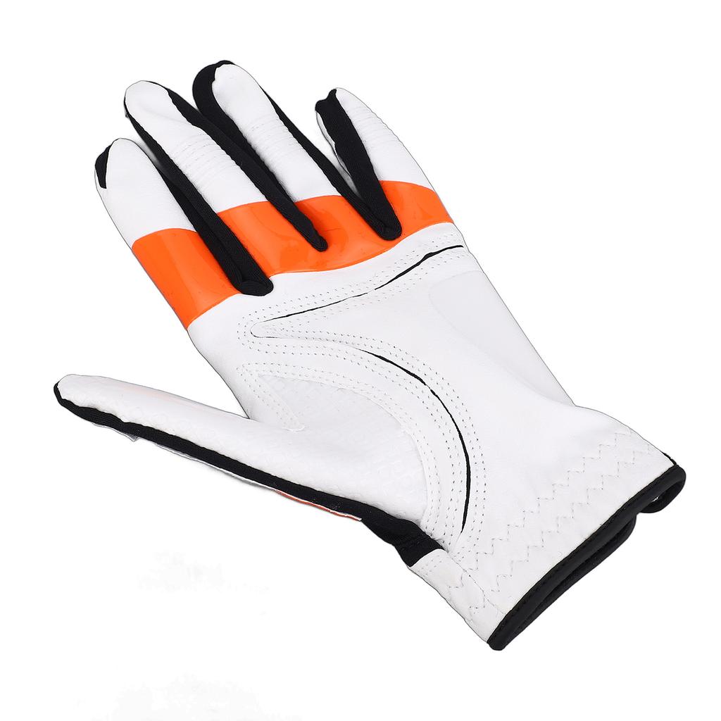 Left Hand Golfing Glove Non Slip Silicone Grip Swing Locating Glove for Daily Training Size 25 (for Men)