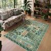 Fresh Botanical Boho Rug Nature Themed Carpet for Living Room Decor Bedroom Bedside Soft Foot Rug Kitchen Leisure Balcony Mat
