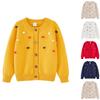 Children's Fashion Casual Cardigan Knitted Long Sleeve Top