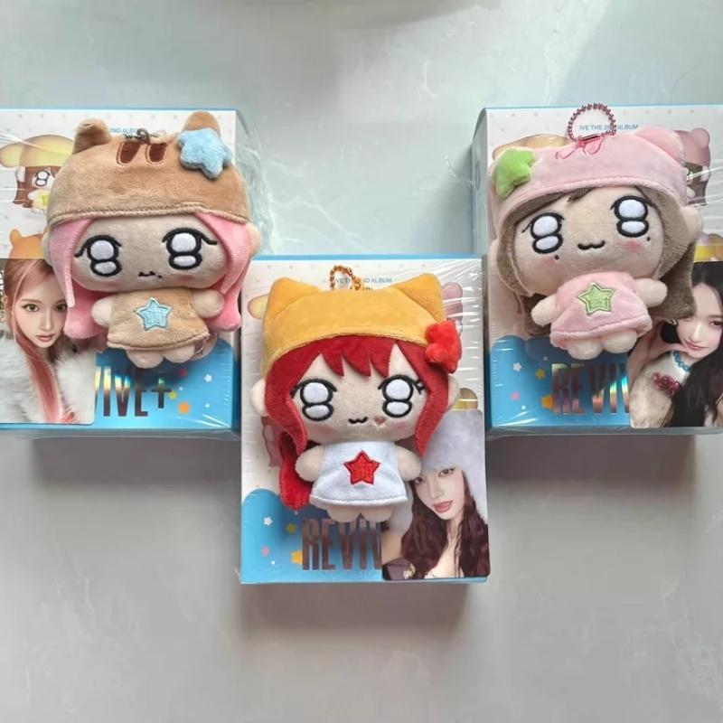 Ив Корейская хлопковая кукла K-pop айдол Плюшевая Мини-брелок Мини-плюшевое животное Милый мягкий брелок для сумки Подарок на день рождения для фанатов