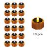 Pumpkin Solar Tea Light LED Candle Light Outdoor Waterproof Energy Electronic Flickering Solar Lamp Garden Halloween Home Decor
