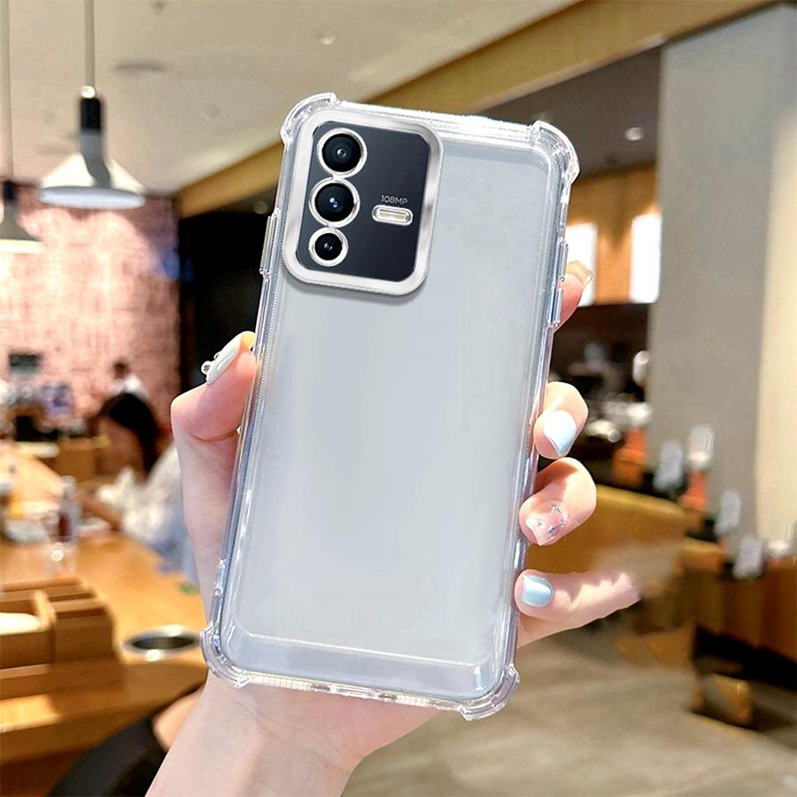 Ударопрочный чехол для объектива для Vivo V21 5G V23 V23e V25 Pro V27 V27e V29 V50 Lite V30 V40 SE V25e V29e V30e Покрытие Силиконовый ТПУ Чехол