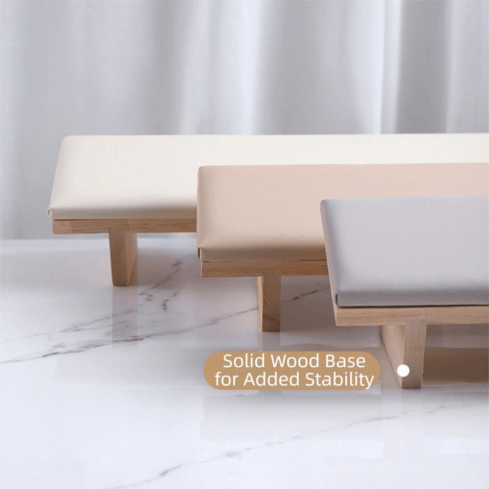 Wooden Base Beveled Hand Pillow Tilt Design Nail Art Stand Nail Arm Rest Cushion Nail Accessories