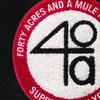 Supreme Университетская куртка 40 Acres Malcolm X Черная