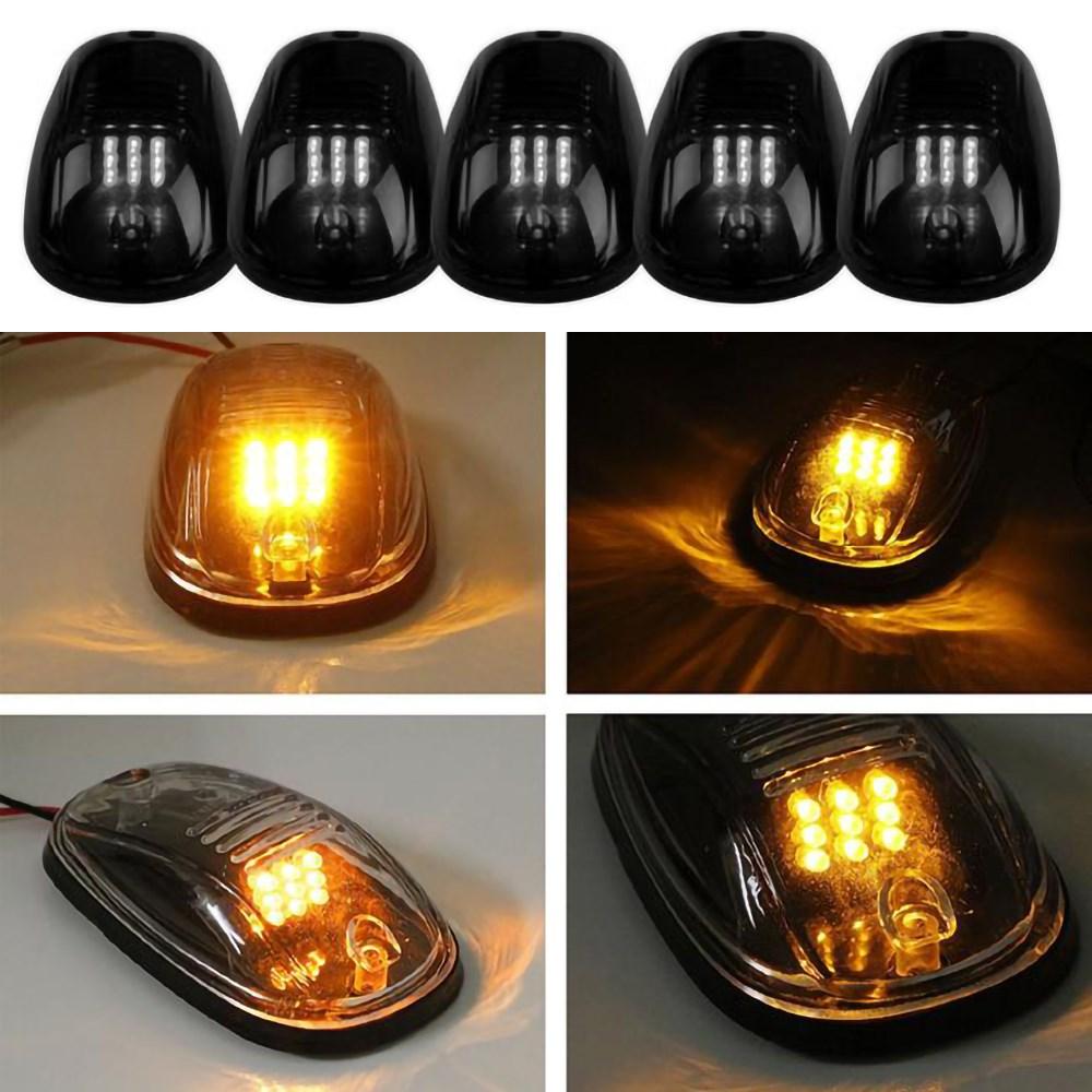 LED Amber Cab Roof Marker Lights Running Lamp For 03-16 Dodge Ram 3500 4500 5500