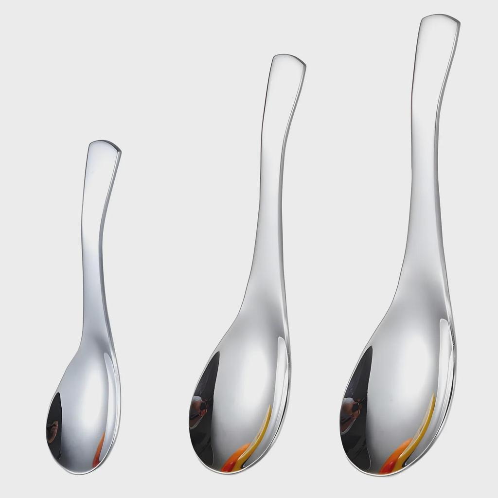 316 Stainless Steel Baby & Children's Soup Spoon - Durable Tableware for Home or Hotel Use, Customizable with Logo.