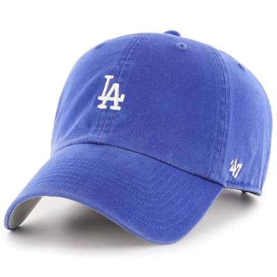 47brand Кепка-бейсболка с маленьким логотипом LA Dodgers Cleanup, королевский синий (B-BSRNR12GWS-RY)