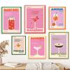 Cocktail Mojito Juice Drink Poster Bar Vintage Wall Painting Nordic Poster and Print Living Room Decorative Wall Picture Cuadros
