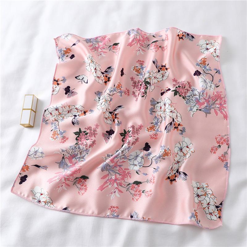 50 * 50 см шелковые шарфы весна и осень универсальное украшение профессиональные маленькие квадратные шарфы защита шеи связывающая сумка