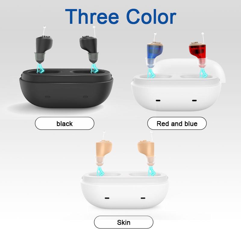 Невидимый цифровой слуховой аппарат для глухоты, перезаряжаемые слуховые аппараты для пожилых людей, усилитель звука с шумоподавлением audifonos
