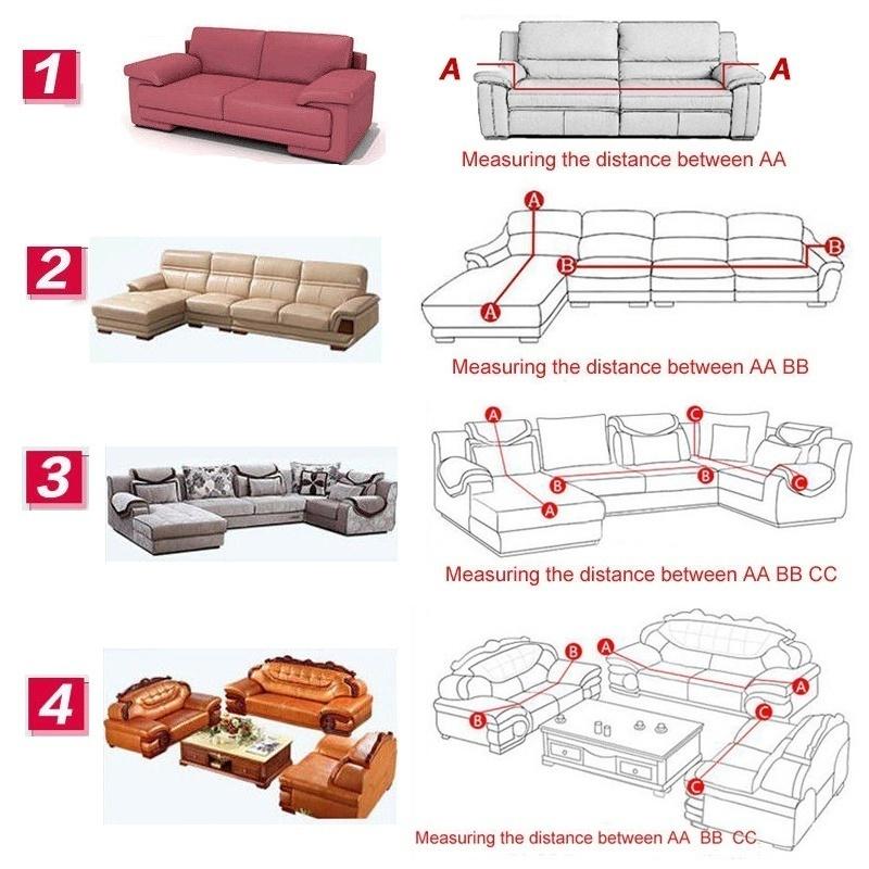 1 2 3 4 Seater Soft Stretch Chair Sofa Covers Couch Cover Elastic Slipcover Protector