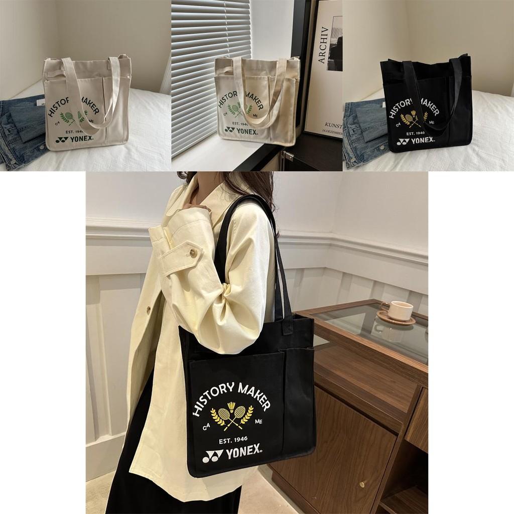 Стильная ретро-сумка-тоут большой вместимости для студентов из мягкой парусины с застежкой-молнией