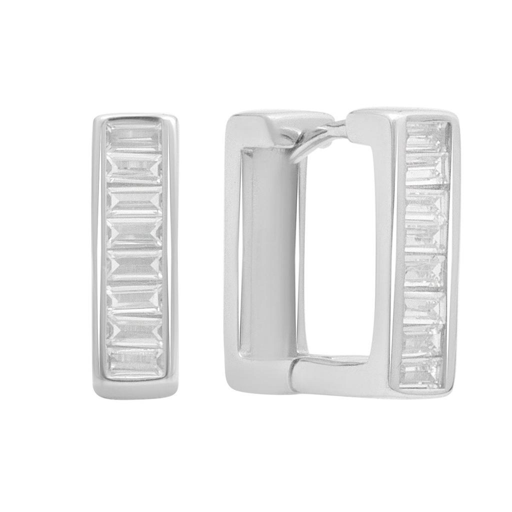 Silver Earrings with Cubic Zirkonia (2184201)