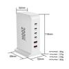 200 Вт 168 Вт настольное зарядное устройство GaN Quick PD 6 портов USB Type C США ЕС Австралия Великобритания адаптер для мобильного телефона ноутбука ПК док-станция для зарядки