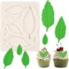 1 Pcs Turtle Leaf Silicone Mold, Hawaiian Style Cake Decoration Fondant Mold, Reble Leaf Chocolate Mold for Cupcake Topping Candy Sugar Craft Flower