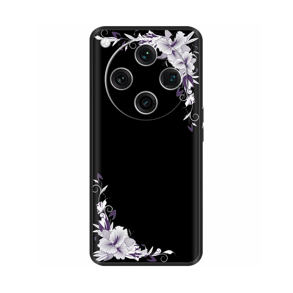 Мягкий силиконовый чехол для Oppo Find X8 Pro Чехол Модный Черный ТПУ Задняя крышка телефона Чехлы Для Oppo Find X8 5G Coque PKC110 PKC130