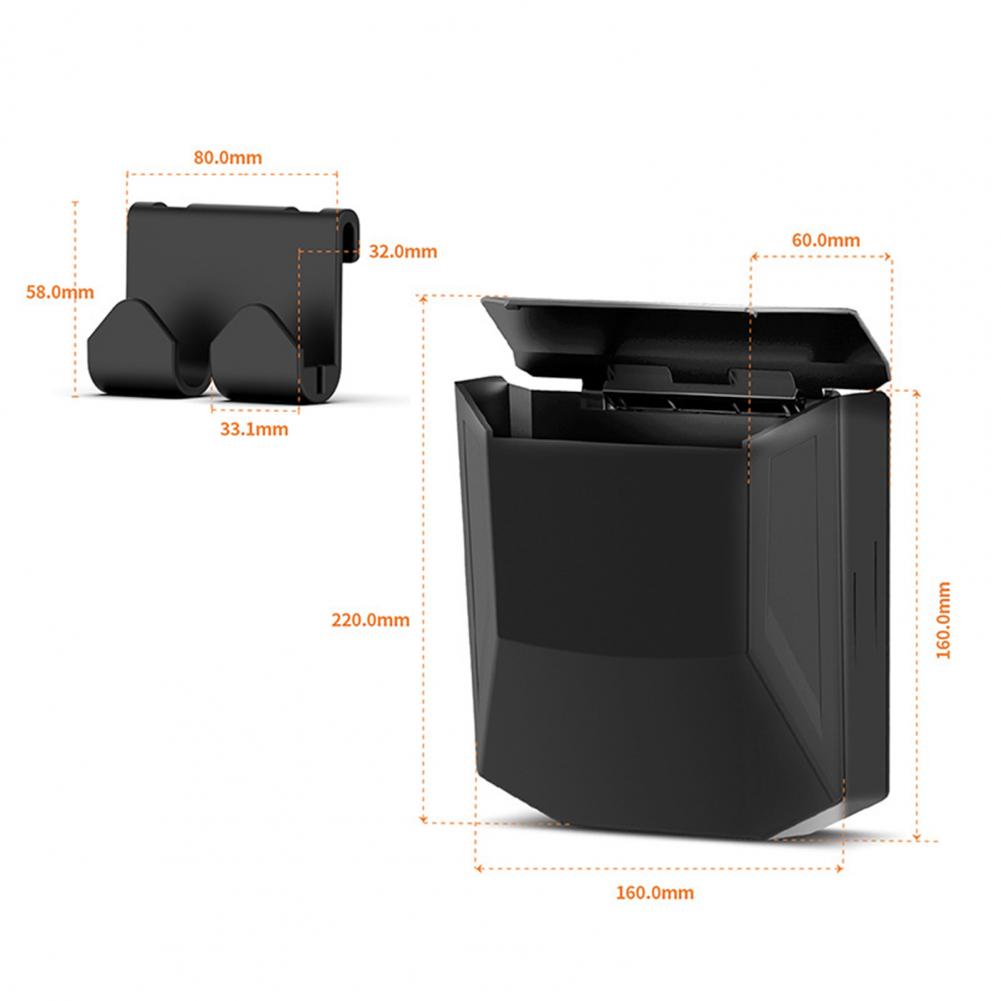 Автомобильный мусорный бак с крышкой, подвесной автомобильный органайзер для мусора, ящик для хранения, пластиковые мусорные баки, аксессуары для салона автомобиля