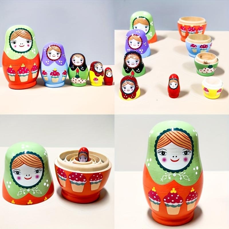 Russian Nesting Doll Wooden-Christmas,birthdays,resurrection other holidays children's toys- friends, family holiday gifts - home, offices,ornaments