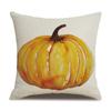 Thanksgiving Linen Pillowcase Autumn Pumpkin Print Pillow Cushion Cover