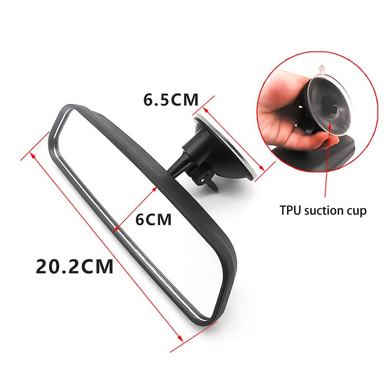 1 Piece Motorcycle Eelectric Tricycle Glass Suction Cup Rearview Mirror Universal 360° Rotates Adjustable Car Rear View Mirror