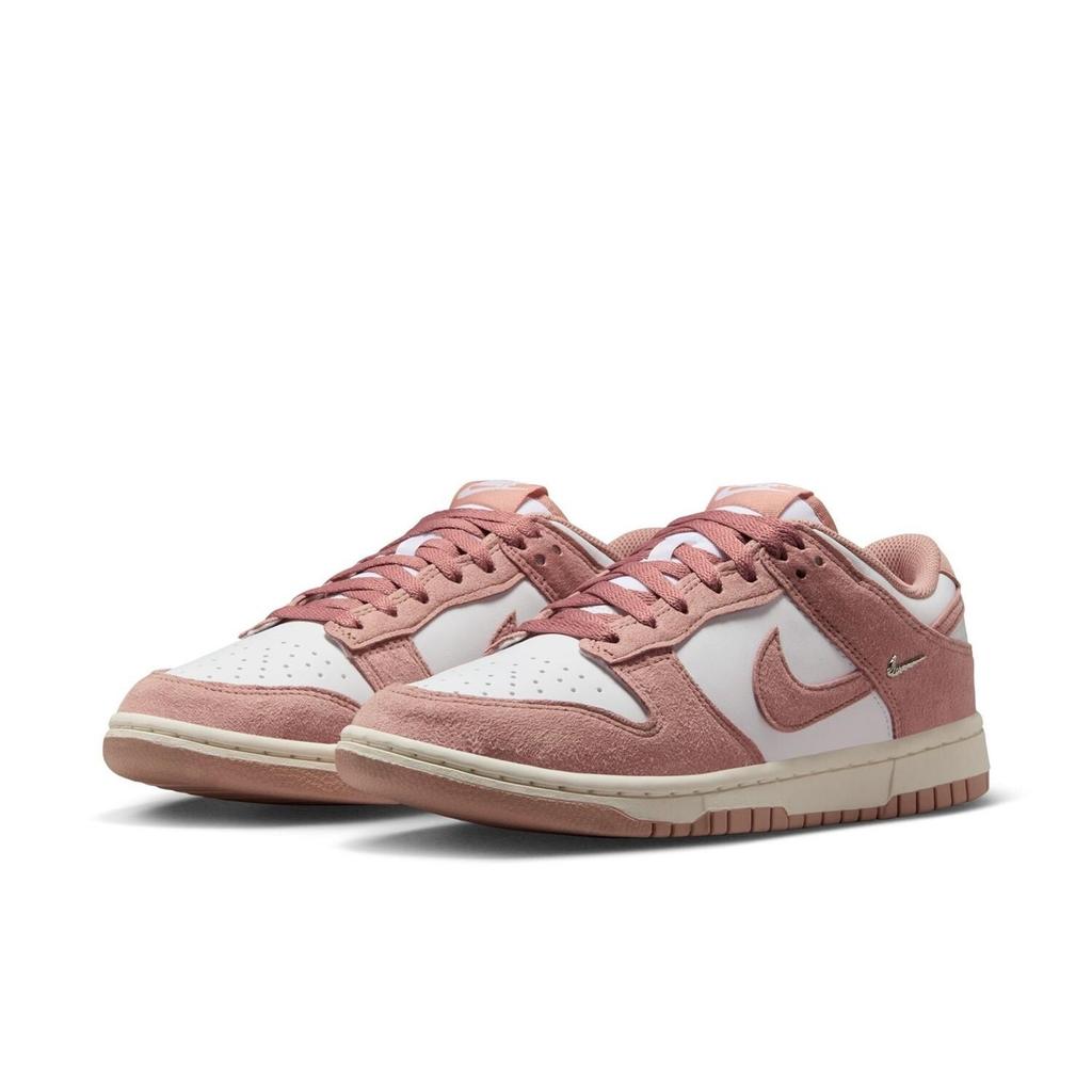 IB4417-102 NIKE DUNK LOW БЕЛЫЙ РОЗОВЫЙ (Женский)