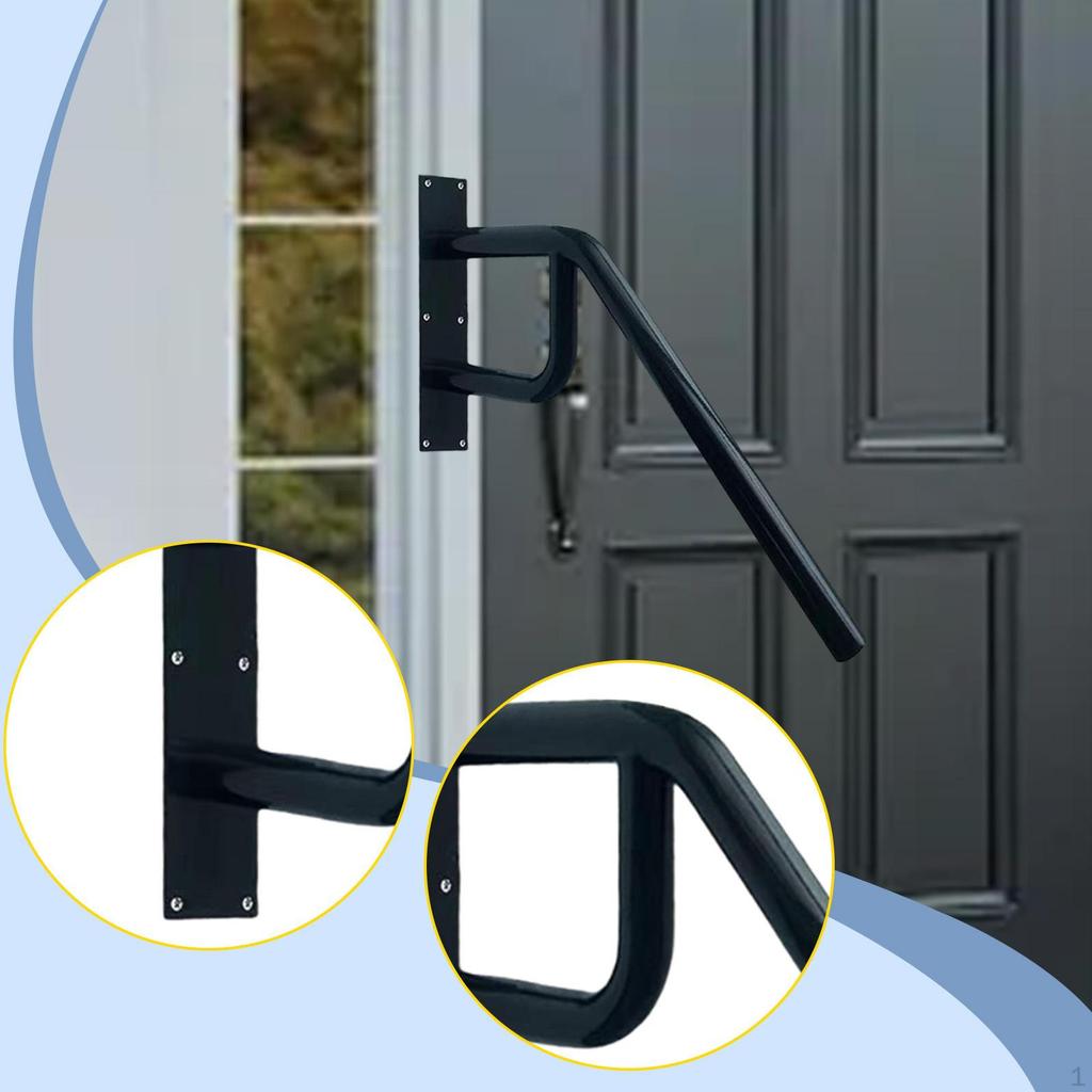 Stair Handrails for Outdoor Steps Hand Grab Bar Wall Mount Rail Garage