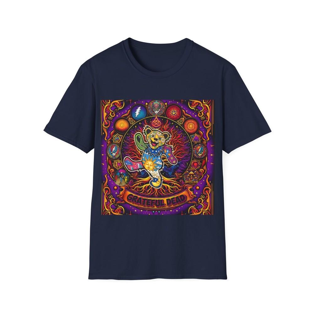 Унисекс Мягкая Хлопковая Футболка Grateful Dead Унисекс Футболка