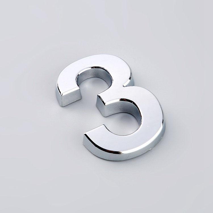 5 см ABS позолоченный золотой номерной знак на этаже отеля, цифровые вывески, гостиничный номер, номер двери, цифра 0-9, наклейка с самоклеящейся наклейкой