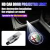 Car Sticker For Alfa Romeo 159 147 2pcs LED Car Emblem Logo Door Welcome Light Projector Lamp Ghost Shadow For Alfa Romeo Stelvi zj3