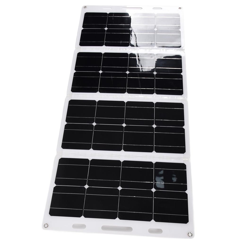 Комплект солнечных панелей, портативная складная система зарядного устройства для аккумуляторов, водонепроницаемая для кемпинга на колесах 100 Вт 18 В