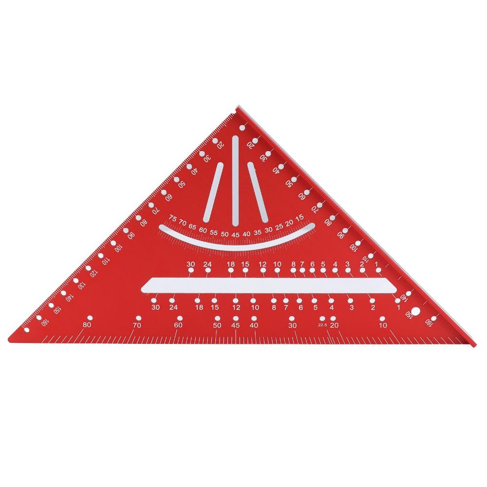 Clear Scales Aluminum Triangle Ruler 90° Right Angle Multi Angle Tool Angle Ruler Measuring