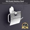 Steel Toilet Roll Holder for Bathroom/Toilet Paper Roll Holder/Toilet Tissue Paper Roll Holder for Bathroom Accessories - Oreva (Chrome)