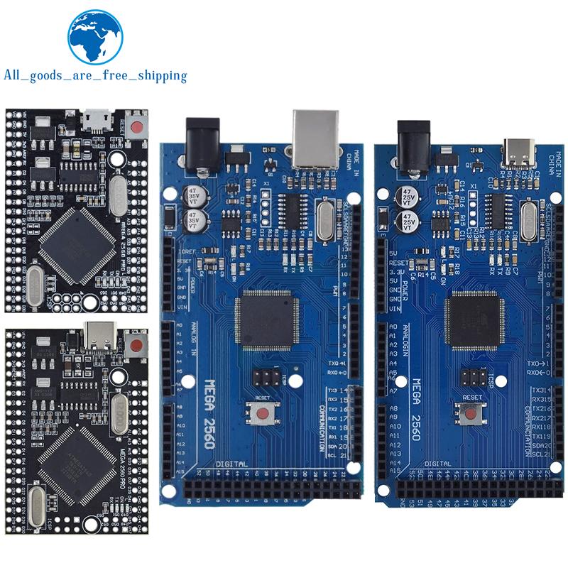 TZT Mega2560 ATMEGA16U2 / Pro Mini MEGA 2560 Mega+WiFi R3 ATmega2560 CH340G Для Arduino Mega R3 Плата разработки ESP8266