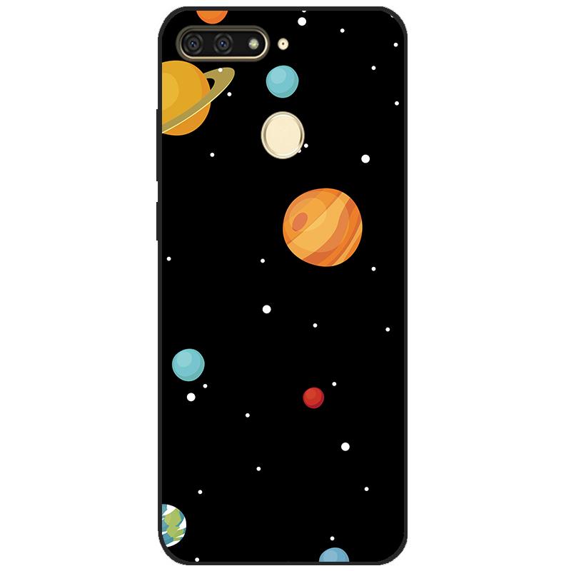cases for huawei Y6 2018 case 5.7 inch Atu-L21 cover for huawei Y6 Prime 2018 back cover protective soft touch tpu flower rose