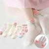 5Pairs/lot Children Socks for Kids Girls Cotton Cute Outdoor Travel Sports Socks Spring Summer Sports Clothes Accessories