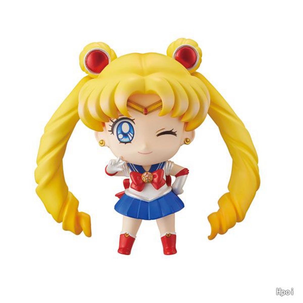5 шт. Аниме Сейлор Мун S Фигурка Мультяшная Figuarts Mini Кайю Мичиру Томоэ но Меиоу Сецуна Игрушки для Девочек Модель Подарок Куклы