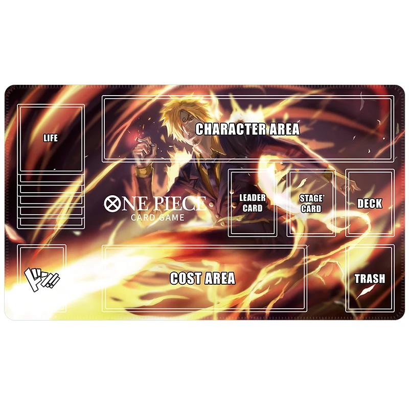 One Piece TCG Playmat Waterproof Antislip Trading Card Game Mat with Zones
