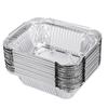 25 шт. прямоугольный поднос из фольги с крышкой для барбекю, специальная миска для выноса, одноразовая упаковка из алюминиевой фольги, кухонные принадлежности