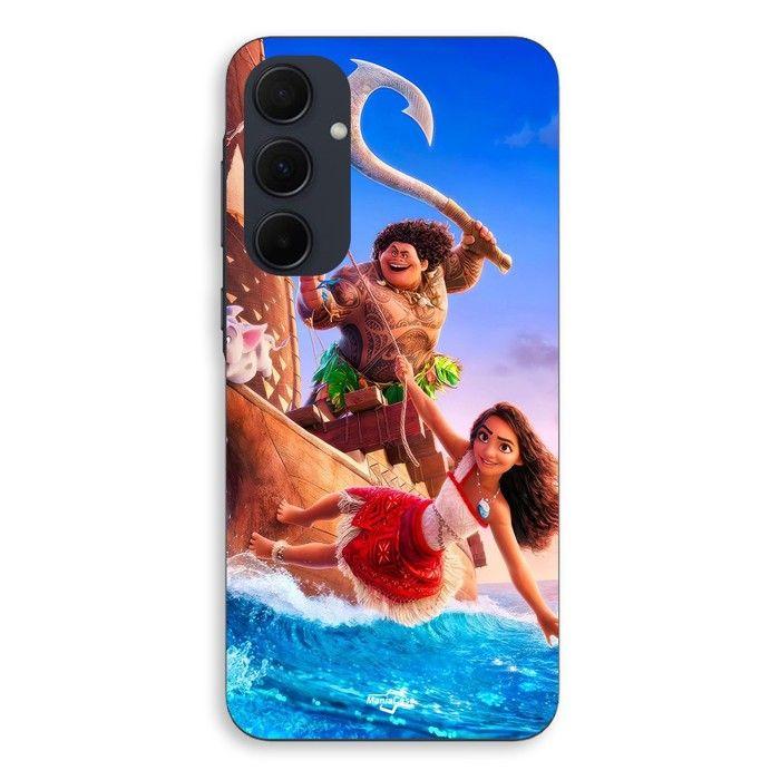 Coque de téléphone - MANIACASE - Samsung galaxy A55 - Silicone - Souple - Vaiana Maui Disney anime