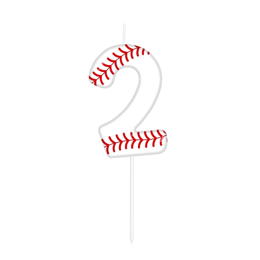 Белые свечи в бейсбольной тематике на день рождения, украшения для торта на день рождения для мальчиков и девочек, товары для тематической вечеринки, подарки.