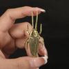Антикварные Фигурки Насекомых Тараканов из Массированной Латуни Миниатюрные Чайные Сплошные Питомцы Забавные Жуки Поделки Коллекция Настольные Маленькие Украшения