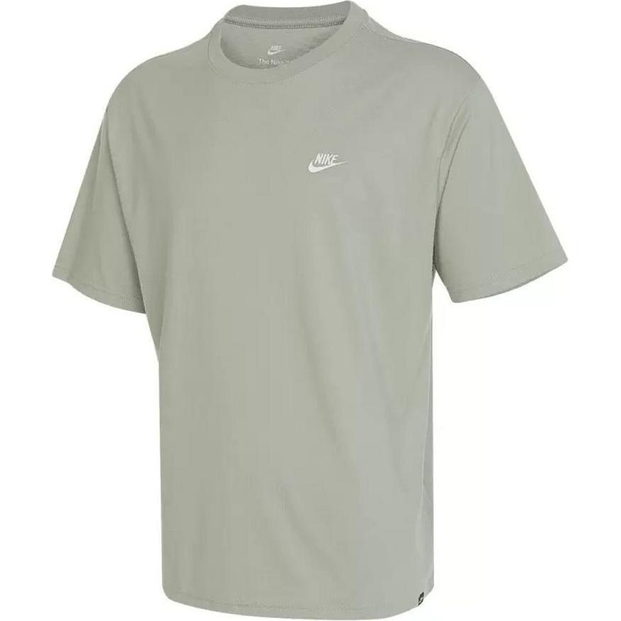 Nike T Shirts Men's Light Green Crew Neck Moderate Straight Fit FV0376-370