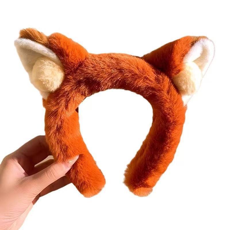 Autumn/Winter Cute Fox Ears Plush Headband for Face Washing