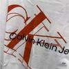 Calvin Klein Джинсы Повседневные Удобные Логотип с Буквами Универсальная Футболка с Круглым Вырезом и Коротким Рукавом Мужские Футболки Белый 40KC818-540