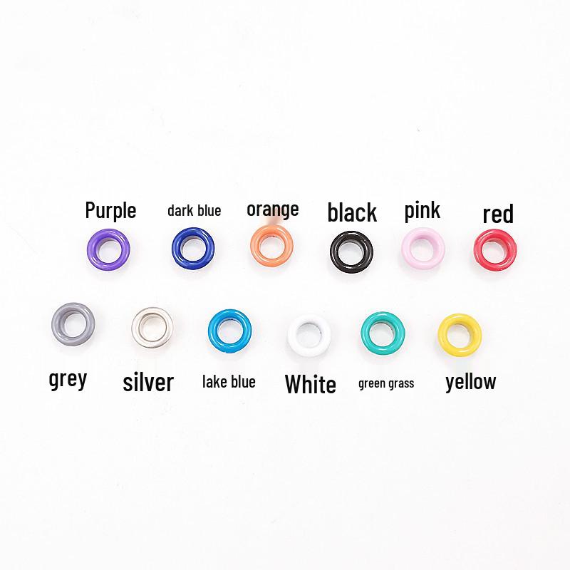 Набор из 540 цветных медных люверсов 5 мм и инструмента для установки люверсов