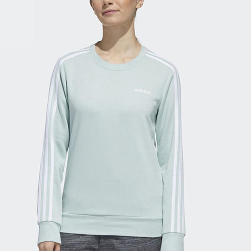 adidas Вязаный свитер с 3 полосками Essentials Женские топы Светло-зеленый FL9205